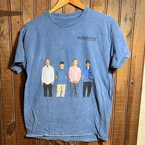 Ripple Junction Blue Weezer Graphic T-Shirt